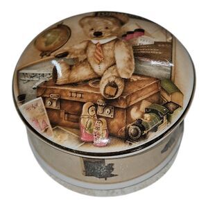 Bone China Trinket Box Objects D'Art Teddy Tum Tum Bear Patrick Lowry Nostalgic
